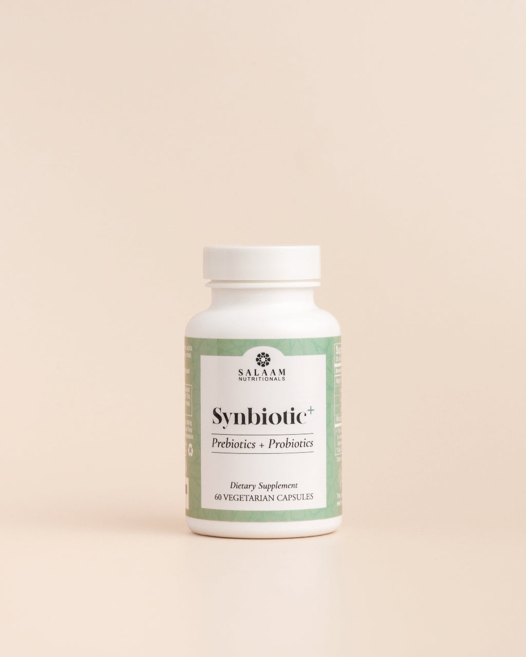 Synbiotic Plus - Halal Probiotics + Prebiotics 3.5 Billion CFU Veggie Capsules - 60 Count | Salaam Nutritionals